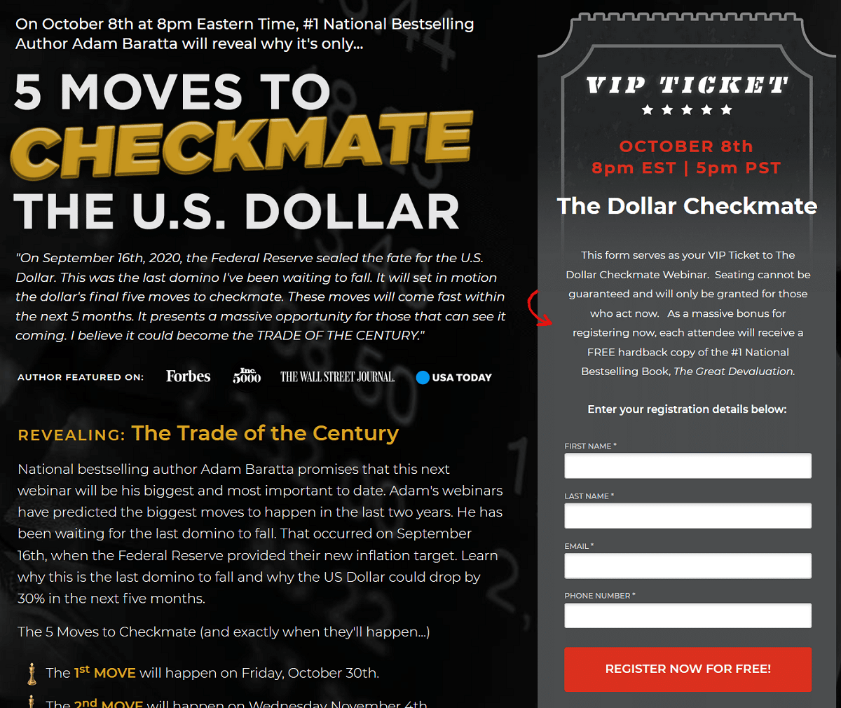 5 Moves to Checkmate the U.S. Dollar Summit