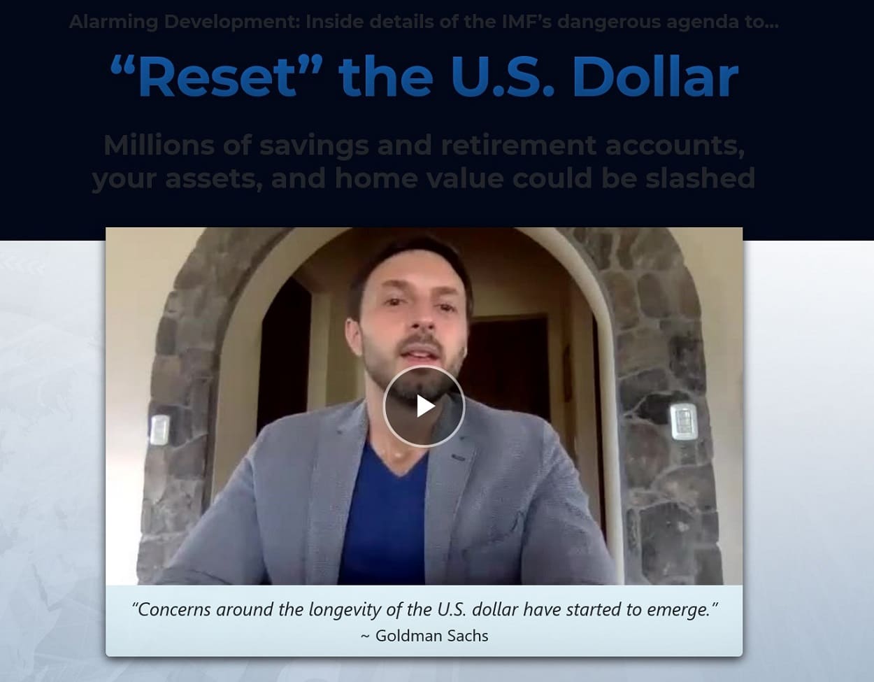 Nick Giambruno's “Dollar Reset”