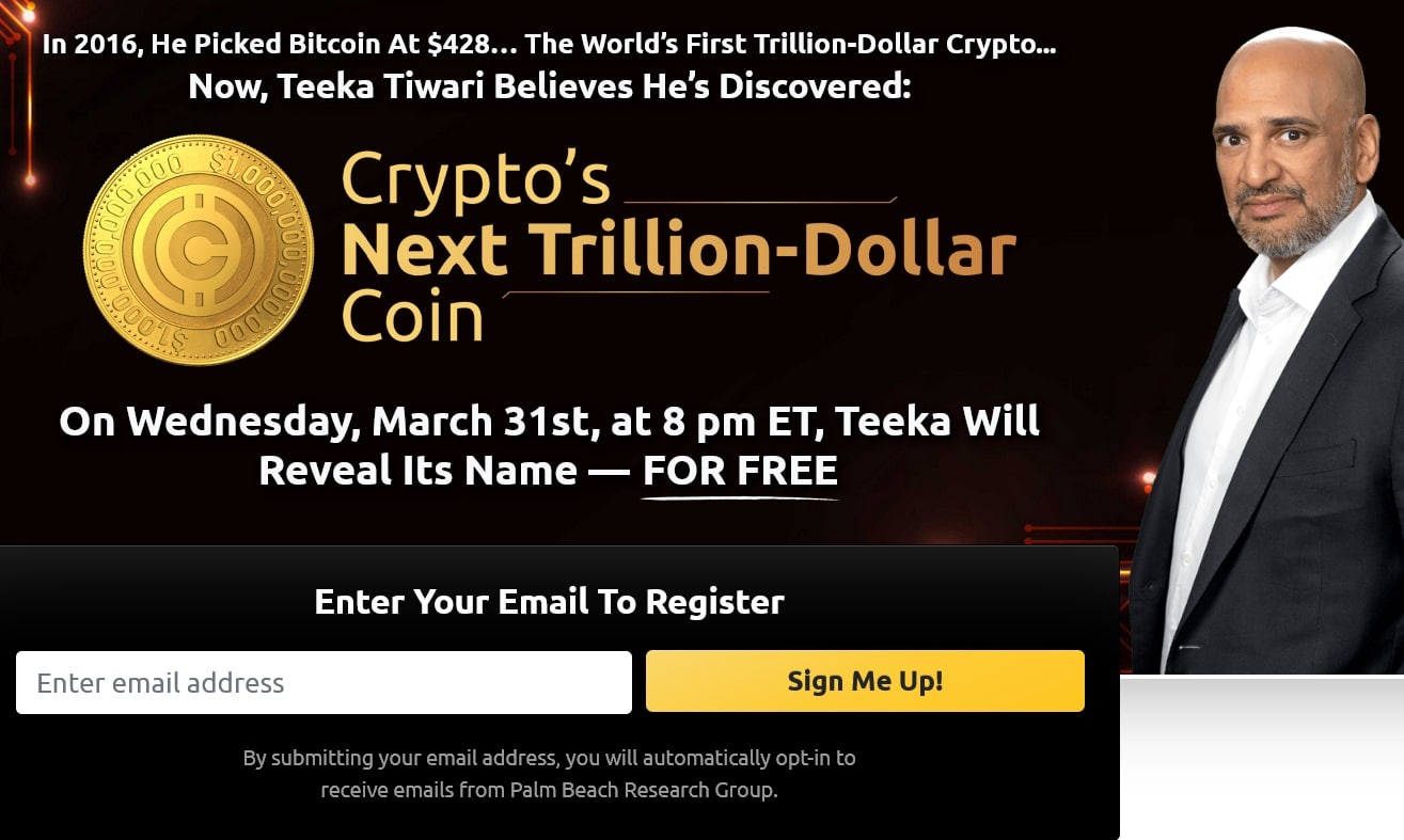 Teeka Tiwari Crypto’s Next Trillion Dollar Coin Review