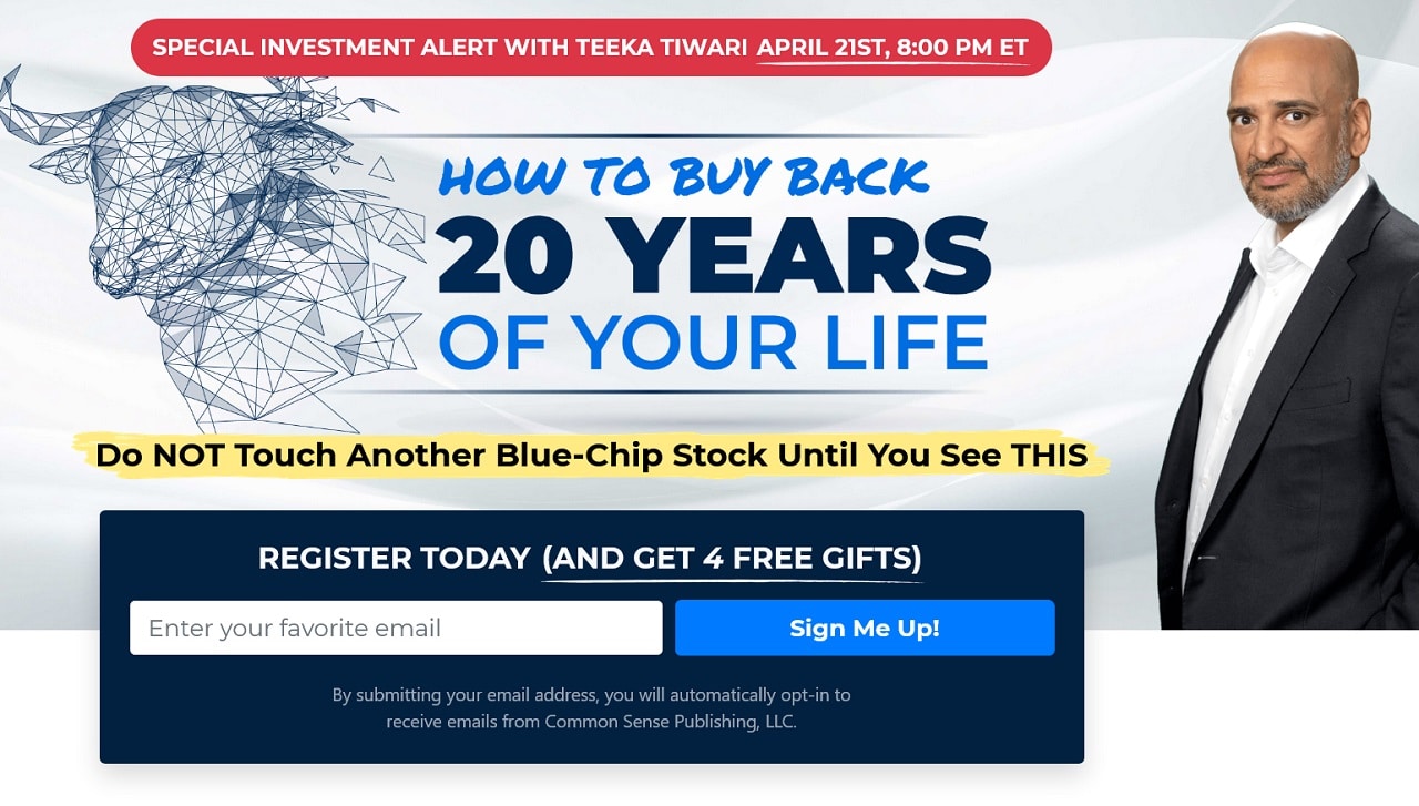 Teeka Tiwari's How To Buy Back 20 Years Of Your Life Summit