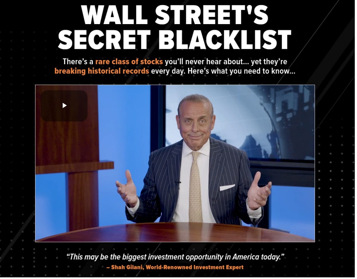Shah Gilani's Extreme Profit Hunters - Wall Street's Secret Blacklist Stocks
