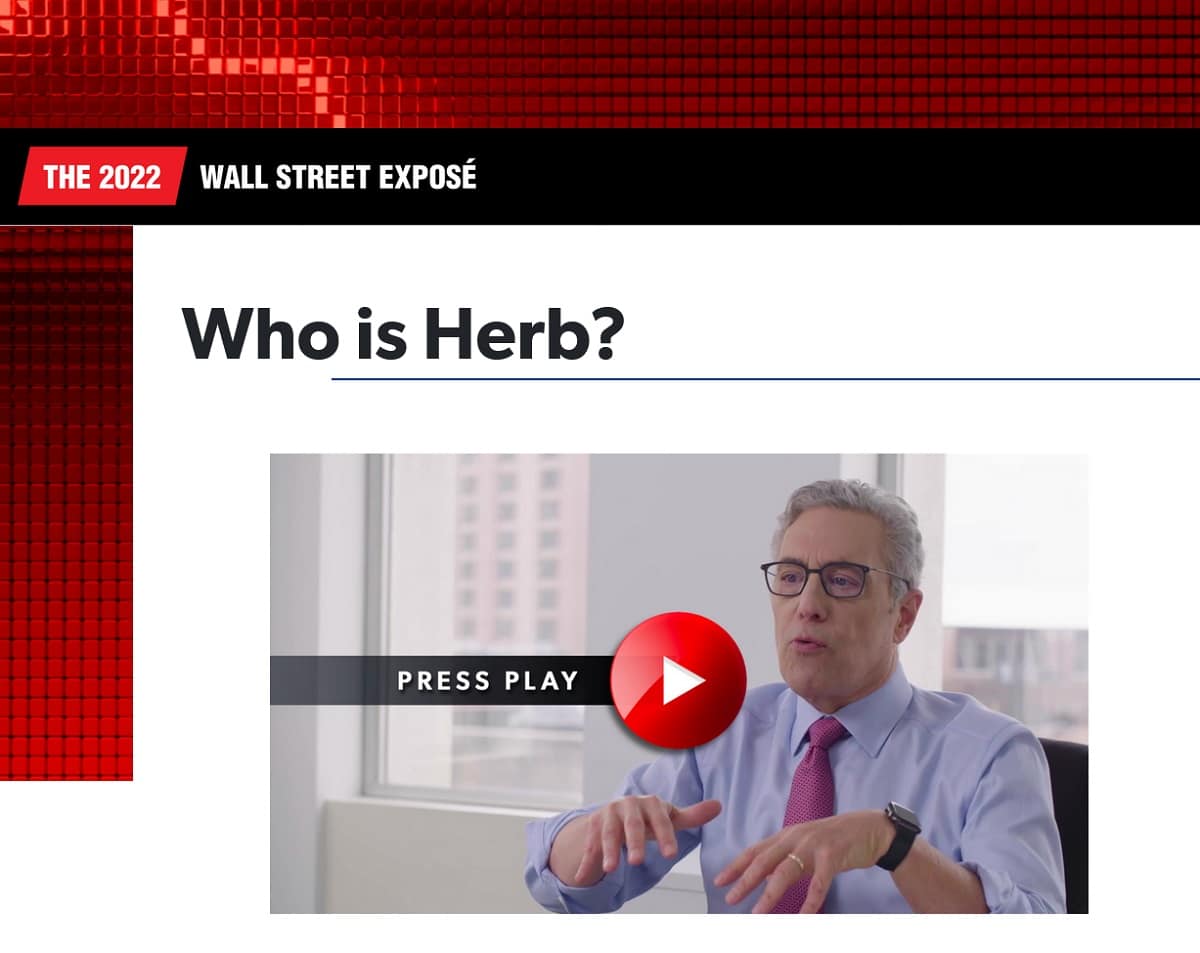 The 2022 Wall Street Exposé with Herb Greenberg