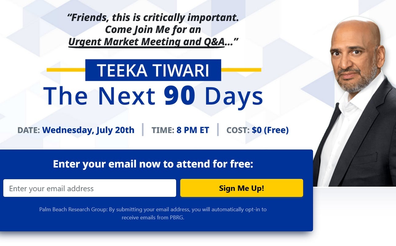 Teeka Tiwari The Next 90 Days Event
