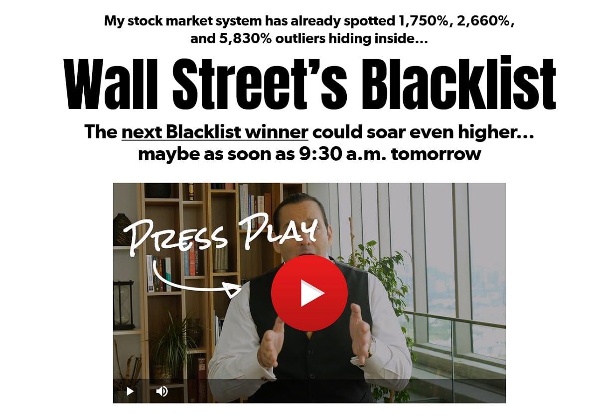 Joel Litman's Next Wall Street's Blacklist Mistake Stock Revealed
