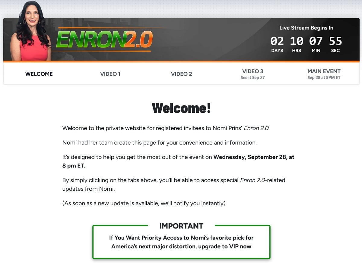 Nomi Prins’ Enron 2.0: Nomi’s Revenge on Wall Street