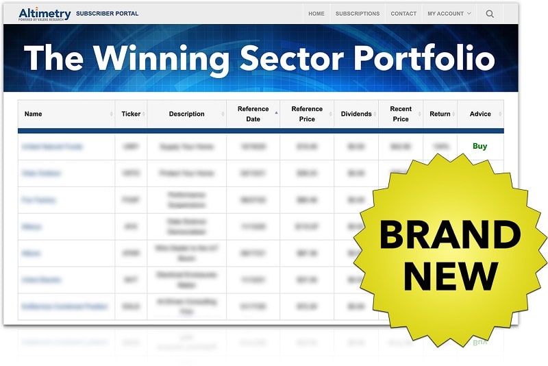 FREE access to the new Winning Sector Portfolio
