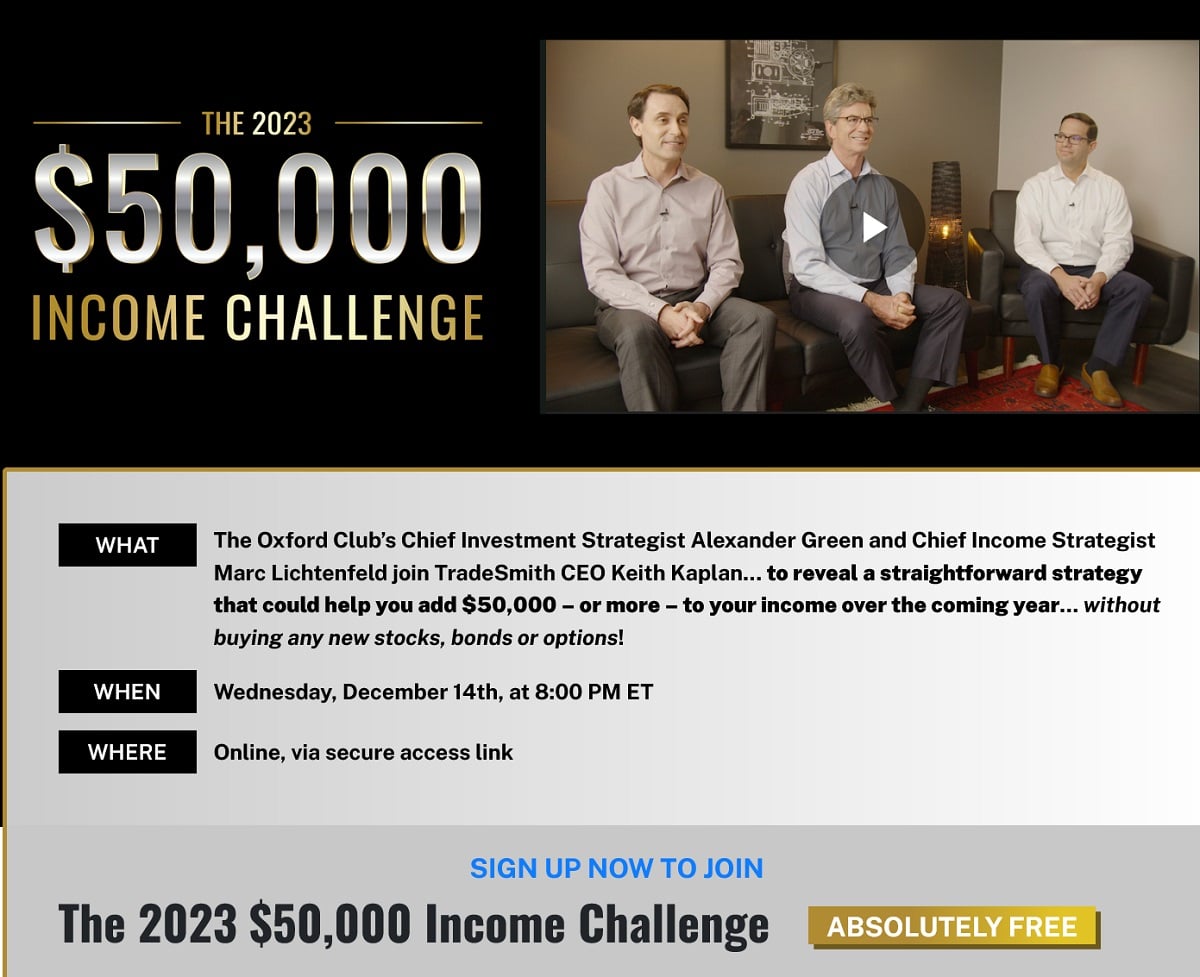 The 2023 $50,000 Income Challenge