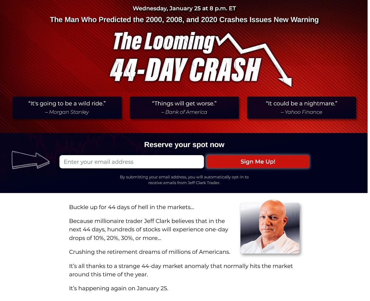 Jeff Clark Looming 44-Day Crash Event - Is It Legit?