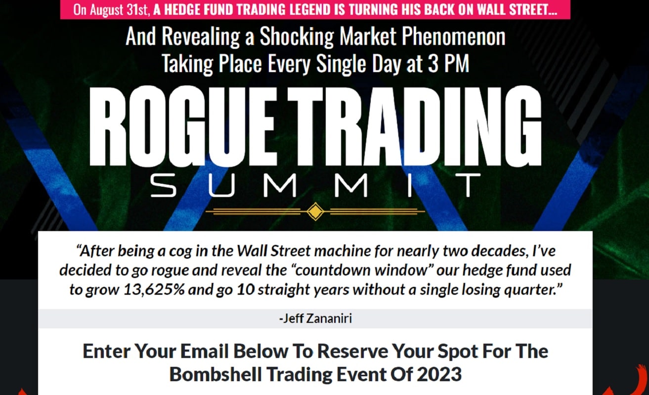 Rogue Trading Summit with Jeff Zananiri and Tim Sykes