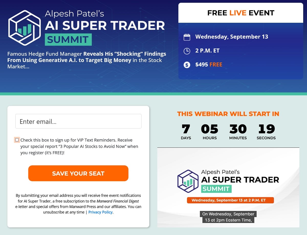 Alpesh Patel AI Super Trader Summit