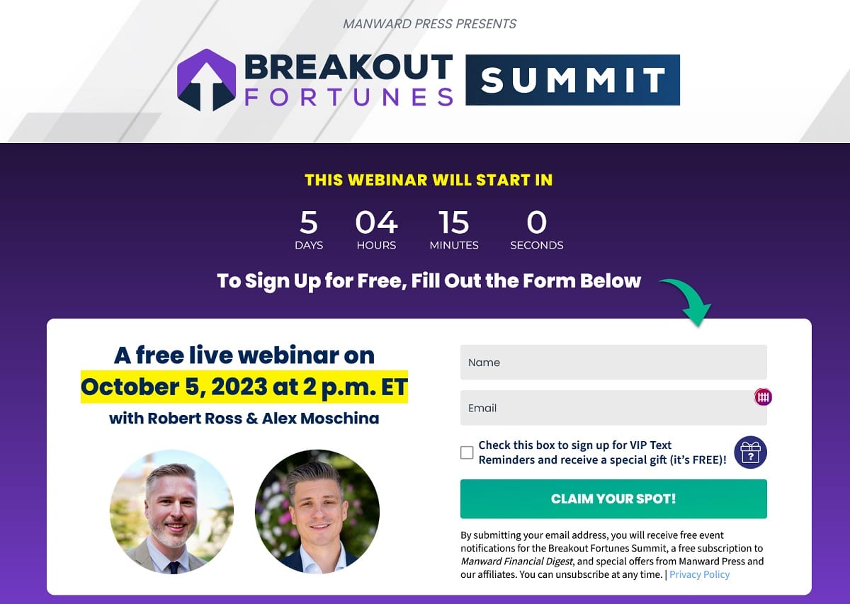 Breakout Fortunes Summit With Robert Ross