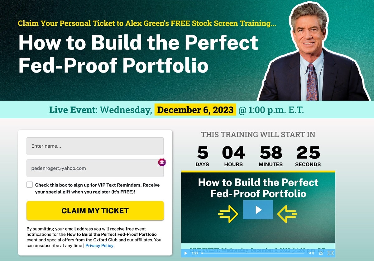 Alex Green Reveals How To Build the Perfect Fed-Proof Portfolio