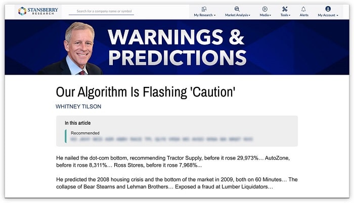 Whitney Tilson’s warnings and predictions