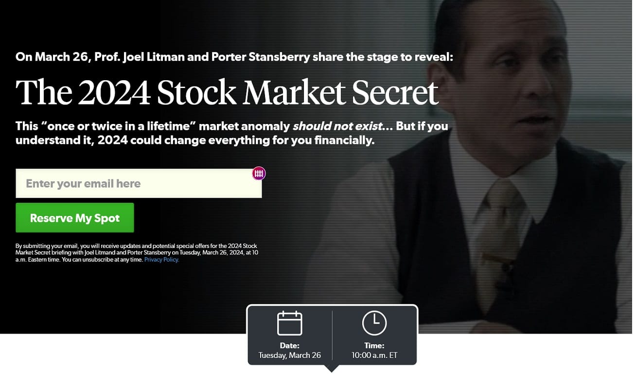 The 2024 Stock Market Secret Event Details & Registration